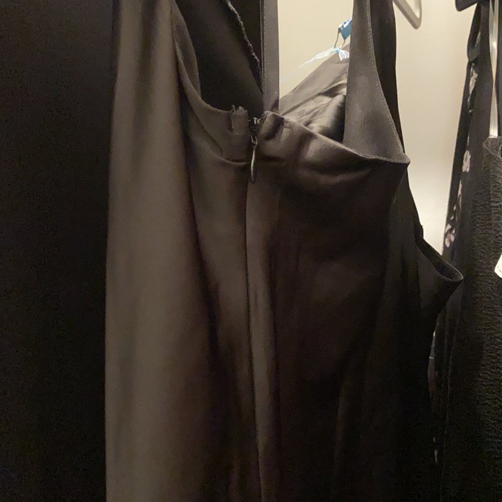 NWT | She + Sky | Black silky midi dress - Picture 5 of 5